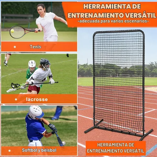 Vista 6 de I Screen Baseball for Batting Cage Baseball Softball Pitching Screen Net Pitcher Protection Pitching Net Protector with Portable Bag for Batting