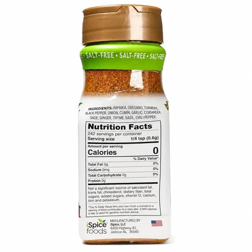 Vista 2 de iSpice - Sin sal Sin azúcar Mezcla de especias súper saludable 100% libre de grasa pura para pollo Todo natural Listo para usar tal cual