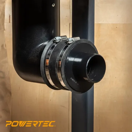 Vista 6 de POWERTEC 70104 Reductor de manguera de 4 a 2-1/2 pulgadas, accesorios de recolección de polvo para ventilación de secadora y conexión de aspiración