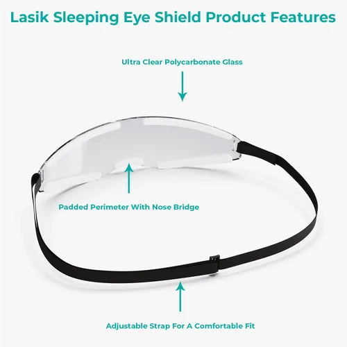 Vista 2 de Lasik - Gafas protectoras para dormir, cómodas gafas protectoras para el cuidado posterior de Lasik.
