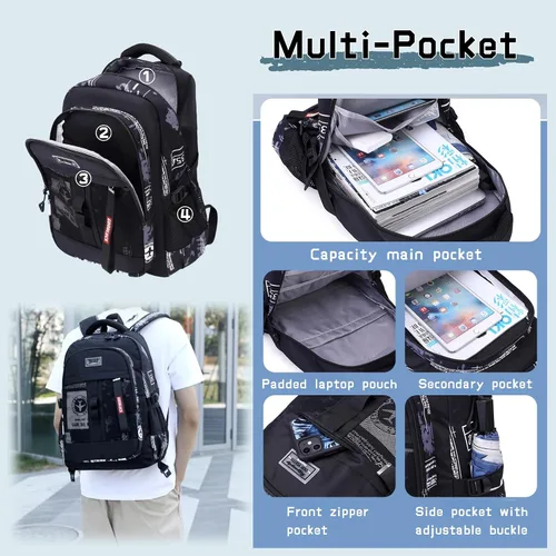 Vista 4 de Mochilas con ruedas para niños y escuelas primarias, mochilas con ruedas, A-6 Ruedas-avión, Mochilas Daypack