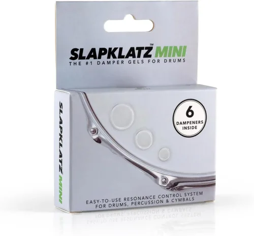 Vista 7 de MINI Drum Gel Dampers – Alien Green – 6 almohadillas en 3 tamaños – Estuche de almacenamiento incluido Verde alien