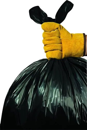 Vista 5 de Aluf Plastics Bolsas de basura negras resistentes de 33 galones de 1.7 milésimas de pulgada de pulgada de grosor con cierre de solapa E-Z de 33 x 39
