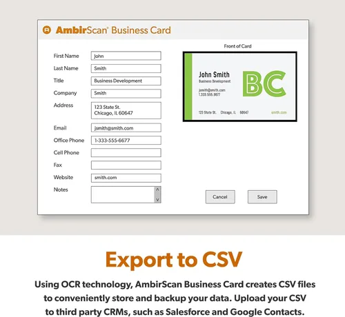 Vista 6 de AMBIR TravelScan Pro - Escáner portátil de documentos, tarjetas de presentación y recibos - Alimentado por USB para PC con Windows con funda