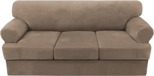 Vista 32 de H.VERSAILTEX Funda para sofá de 2 piezas, fundas para sillón con cojines en forma de T, funda para sofá de terciopelo grueso, protector de muebles