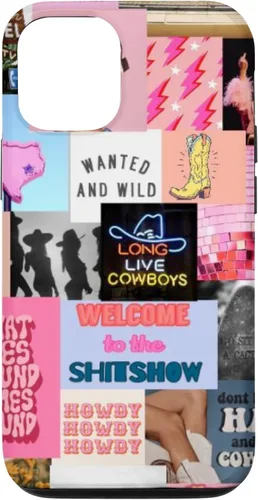 Vista 28 de Pink Western Indie Cowgirl Aesthetic Yeehaw Howdy Country - Carcasa para iPhone 17
