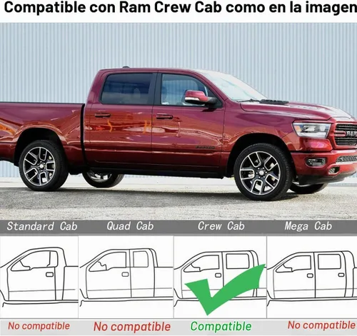 Vista 7 de Alfombrillas de coche personalizadas para Dodge Ram/Dodge Ram Negro