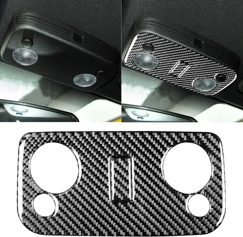 Vista 14 de NVCNX Recorte de fibra de carbono real para accesorios interiores Ford Panel de CA