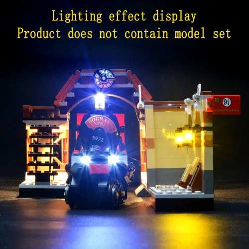 Vista 5 de GEAMENT Kit de luz LED compatible con Lego Hogwarts Express - Juego de iluminación para modelo de construcción 75955 (juego de modelos no incluidos)
