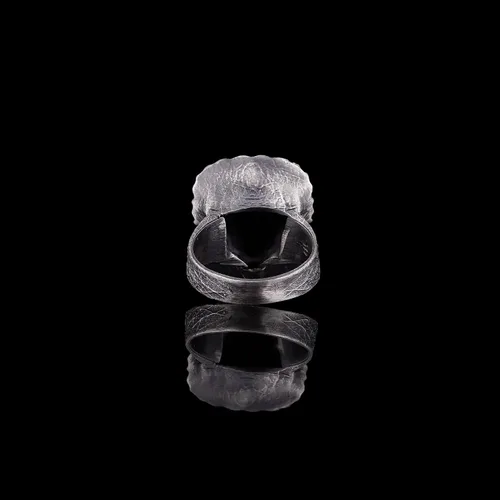 Vista 5 de Triceratops Ring, Dinosaur Ring Sterling Silver, Torosaurus Ring, Jurassic Ring, Dinosaur Head Ring, Artisan Gift