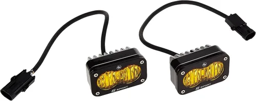 Vista 5 de Baja Designs S2 Sport - Par de cápsulas de luz LED negras – 2 unidades LED con arnés de cableado (conducción/combinado; ámbar)