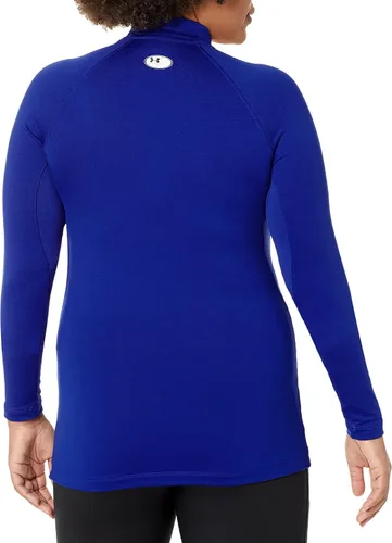 Vista 3 de Under Armour ColdGear Authentics - Camiseta de cuello alto falso para mujer
