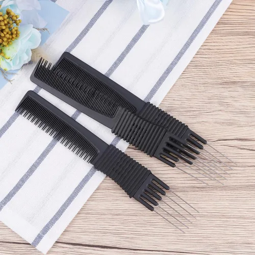 Vista 8 de Peinetas para el cabello - Fibra de carbono estática -cola Peines Herramientas para el cabello para estilos finos