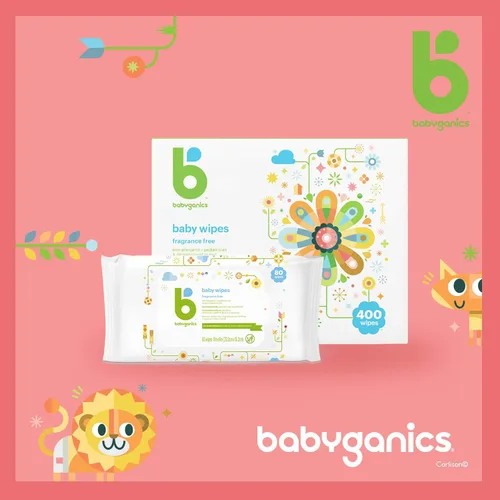 Vista 3 de Babyganics Toallitas para bebés, 80 CT