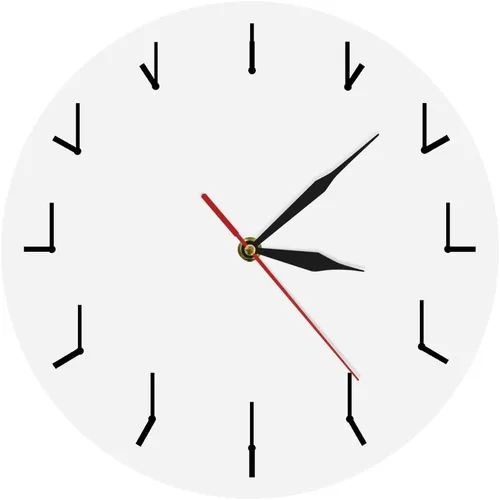 Vista 10 de The Geeky Days Reloj de pared moderno simple reloj redundante reloj redondo decorativo reloj de pared arte creativo decorativo silencioso reloj