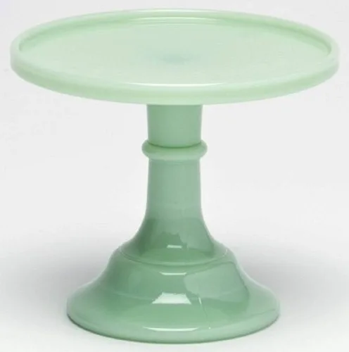 Vista 9 de Bandeja de pastelería para pastelería/soporte para cupcakes, patrón liso y simple, hecho en Estados Unidos, vidrio Mosser USA