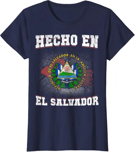Vista 29 de Camisa de la bandera de El Salvador hecha en El Salvador