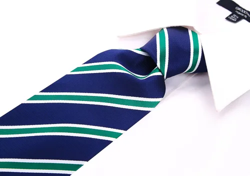 Vista 104 de Scott Allan - Corbatas de rayas para hombre - Corbata tejida para hombre