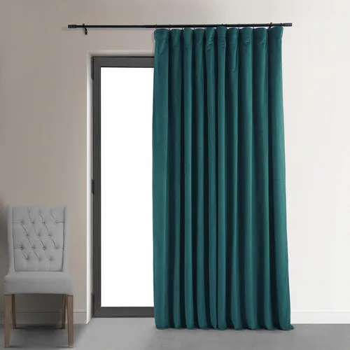 Vista 37 de HPD Half Price Drapes Cortinas Opacas Térmicas de Terciopelo Signature para Sala de Estar de 63 Pulgadas de Largo (1 Panel) con Bolsillo para Barra