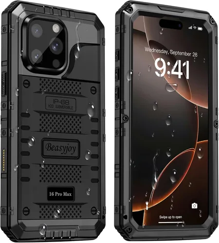 Vista 41 de Beasyjoy Funda para iPhone 12 - Impermeable, Grado Militar Resistente a Golpes con Protector de Pantalla Integrado, Protección Completa del Cuerpo