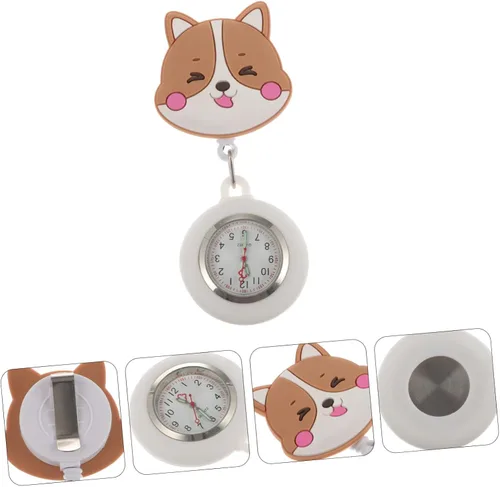 Vista 4 de NOLITOY 2 pcs Nurse Pocket Watch Hanging Nurse Watch Pocket Watches for Men Animal Nurse Watch Nurse Watches for Women Clip Nurse Watch Vet tech fob