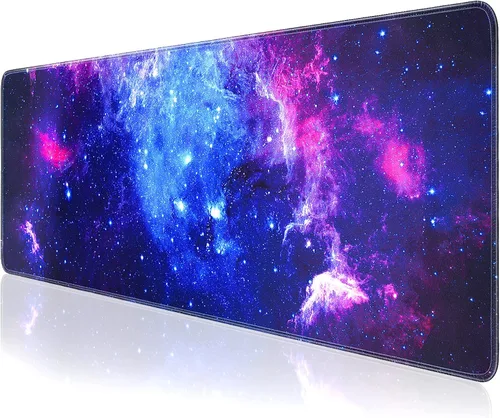 Vista 9 de Alfombrilla de Escritorio, Alfombrilla de Mouse Gaming Grande XXL 35.4×15.7 pulgadas, Alfombrilla Extendida de Computadora Teclado Mouse Escritorio