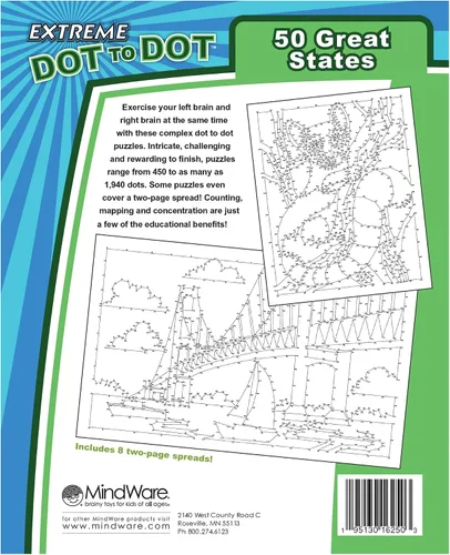 Vista 3 de MindWare Punto a punto extremo: 50 grandes estados - A partir de 8 años