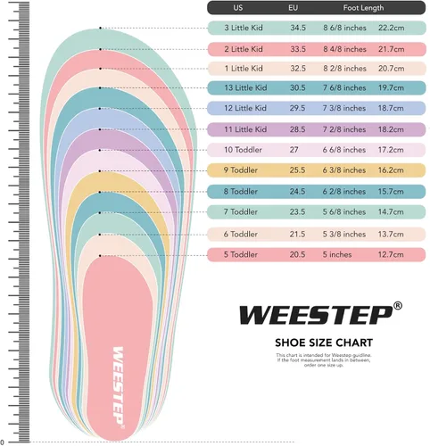 Vista 6 de Weestep - Tenis deportivos para niñas y niños pequeños, fáciles de poner