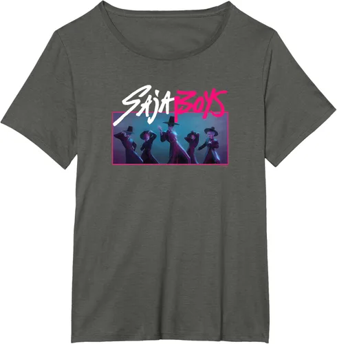 Vista 53 de Camiseta Oficial de KPop Demon Hunters Saja para Niños Negro