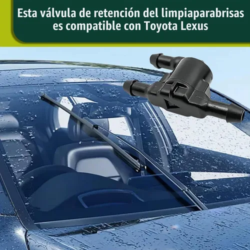 Vista 6 de Pack-2 - Válvula de retención para limpiaparabrisas de automóvil, repuesto de conector de manguera de boquilla de limpieza de 3 puertos #8532128020