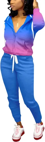 Vista 2 de Nimsruc Two Piece Outfits For Women Casual Tracksuit