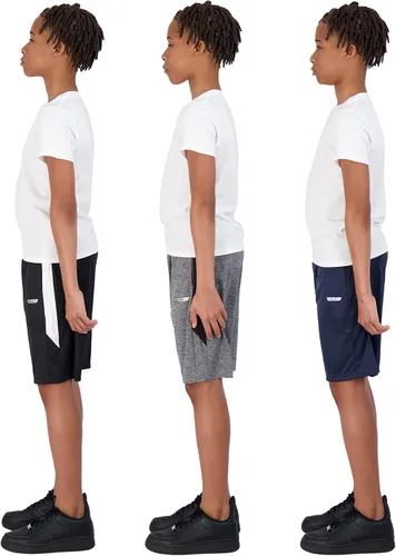 Vista 25 de Hind - Pantalones cortos de baloncesto para niños (3 unidades)