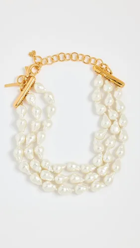 Vista 2 de Lele Sadoughi Gargantilla Jackie Pearl Triple Row para mujer