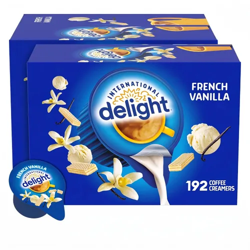 Vista 15 de International Delight - Vainilla Francesa, cremas para café de una porción, 192 unidades (1 paquete), crema para café no láctea apta para almacenar