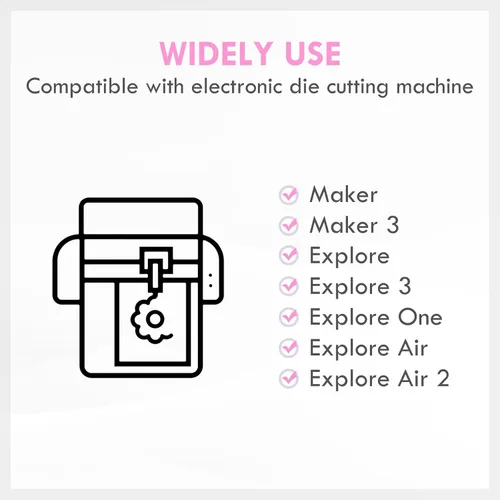 Vista 4 de HQMaster Cuchilla y Soporte de Tela Unida Compatible con Explore 3/Air 2/Air/One/Maker 3/Maker Cuchillas de Repuesto para Máquina de Corte