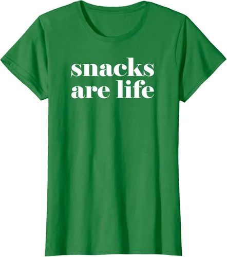 Vista 28 de Snacks Are Life - Camiseta divertida para amantes de los aperitivos, Negro