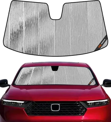 Vista 24 de Parasol para parabrisas Pigenius para Honda Accord 2023-2026, parasol personalizado para ventana delantera - Cuero