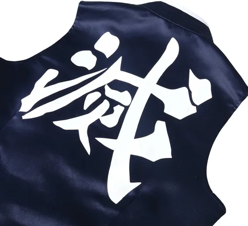 Vista 9 de Uzui Tengen - Disfraz de cosplay de anim Demon Cosplay conjunto completo para fiesta de Halloween