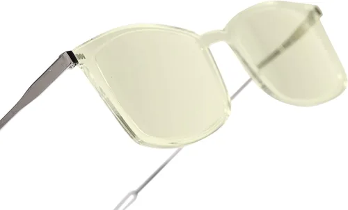 Vista 6 de ThinOptics Frontpage - Gafas de lectura para computadora con bloqueo de luz azul y funda de aluminio Milano, Rectángulo/transparente