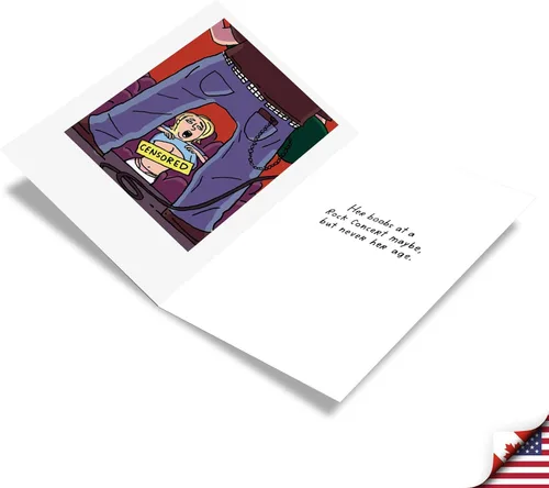 Vista 2 de NobleWorks - 1 divertida tarjeta de felicitación de humor en blanco para todas las ocasiones con sobre de 5 x 7 pulgadas - Chistes divertidos