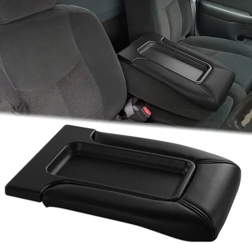 Vista 11 de PIT66 Kit de reposabrazos de consola central, compatible con Silverado Avalanche Suburban Tahoe Sierra Yukon Beige 99-07