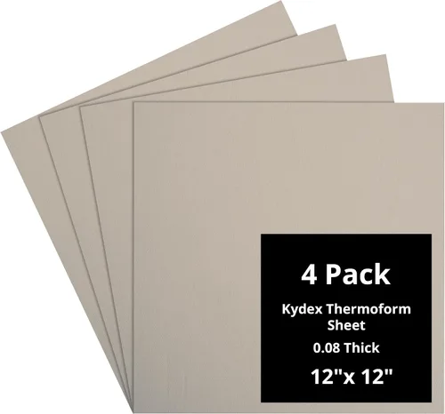 Vista 122 de Kydex Sheets - Solid Color DIY Kit for Crafting Holsters, Sheaths, and Mag Pouches - (8x8, 8x12, 12x12), Premium Thermoform Sheets - Thick, Durable