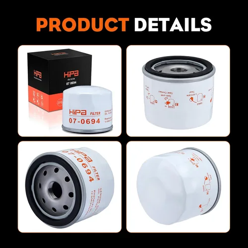 Vista 9 de Hipa 12-050-01-S Filtro de aceite Reemplazar el filtro de aceite Kohler 12 050 01-S1 1205001 KH-12-050-01-S 1205001S1 Fit Kohler 7000 Series Cub