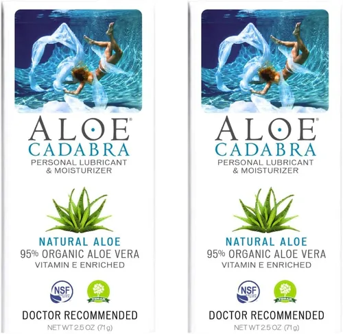Vista 8 de Aloe Cadabra Lubricante personal a base de agua natural e hidratante vaginal, lubricante de aloe orgánico para hombres, mujeres y parejas,