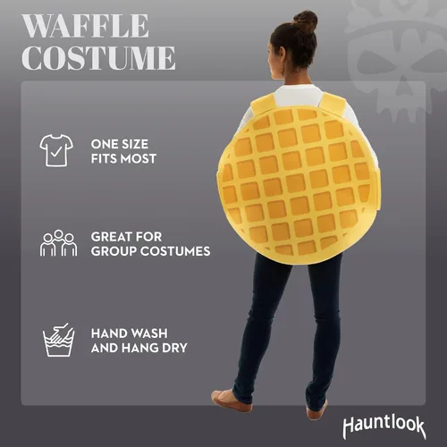 Vista 2 de Disfraz de Halloween para adultos, divertido traje de comida para desayuno, talla única, unisex