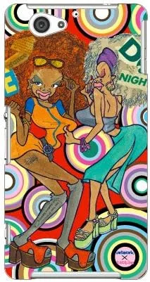 Vista 59 de MSOJ1C-ABWH-151-M827 Cute Dancers, Circle and Yellow Back Design by Artwork/for Xperia J1 Compact D5788/MVNO Smartphone (SIM Free Device)