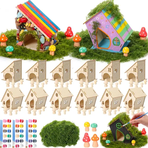 Vista 11 de DoubleFill Juego de 12 juegos de casa de hadas, manualidades para niños