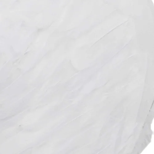 Vista 5 de Juego de alas de ángel y halo de plumas blancas, color blanco, tamaño sin