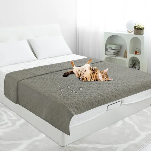 Vista 2 de PureFit Funda de cama 100% impermeable y antideslizante para perro, manta lavable para mascotas, resistente a las manchas, sofá y muebles, funda