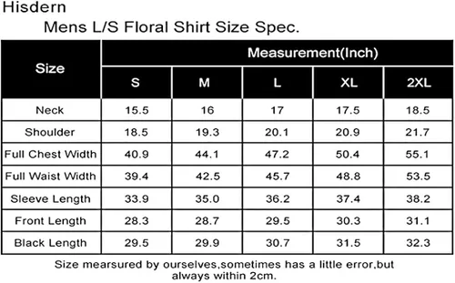 Vista 6 de HISDERN Mens Inner Contrast Casual Shirts Formal Classic Button Down Dress Shirt Long Sleeve Printed Regular Fit Shirt